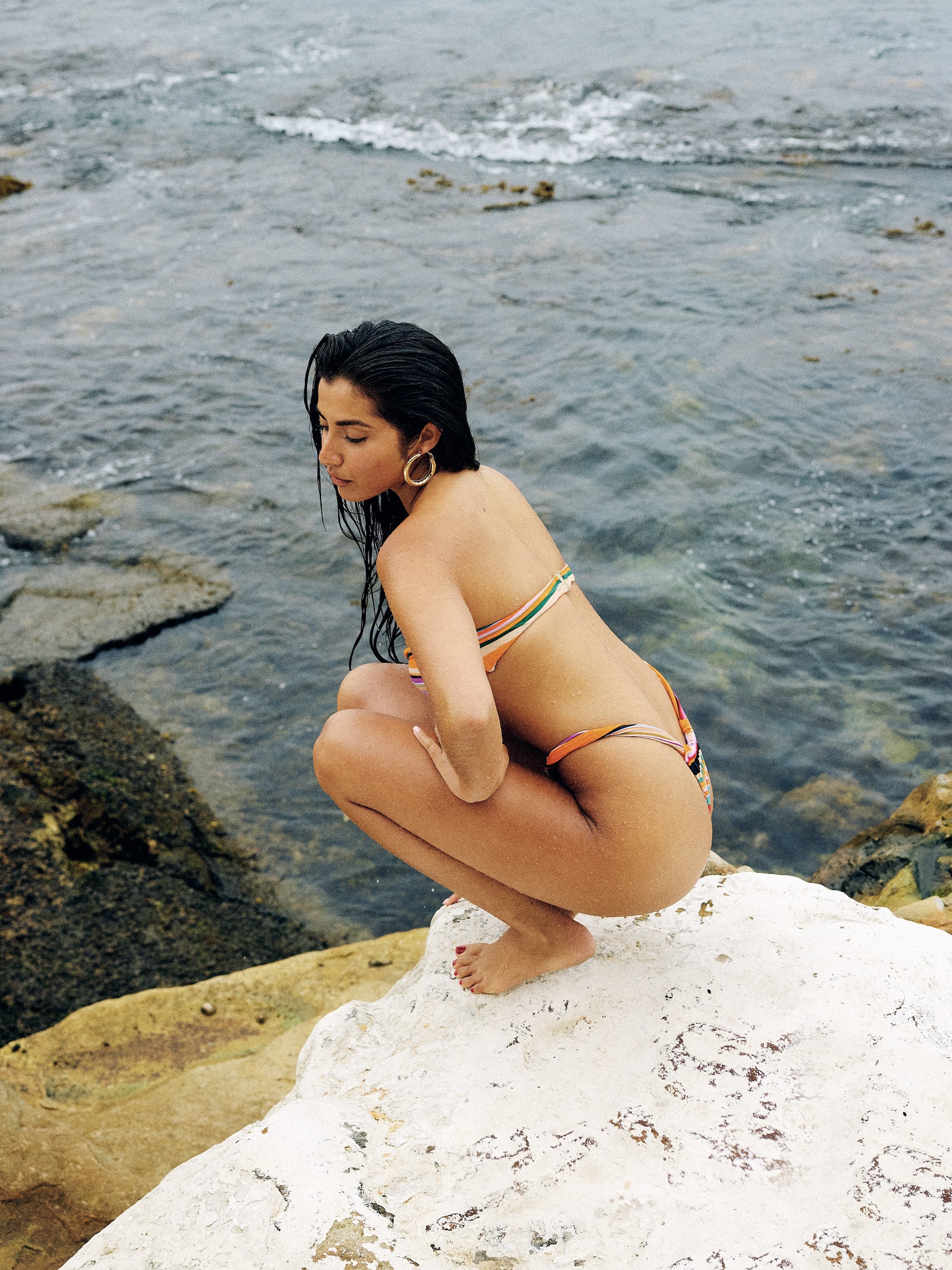 Bandeau Twist Top - Viva Stripe