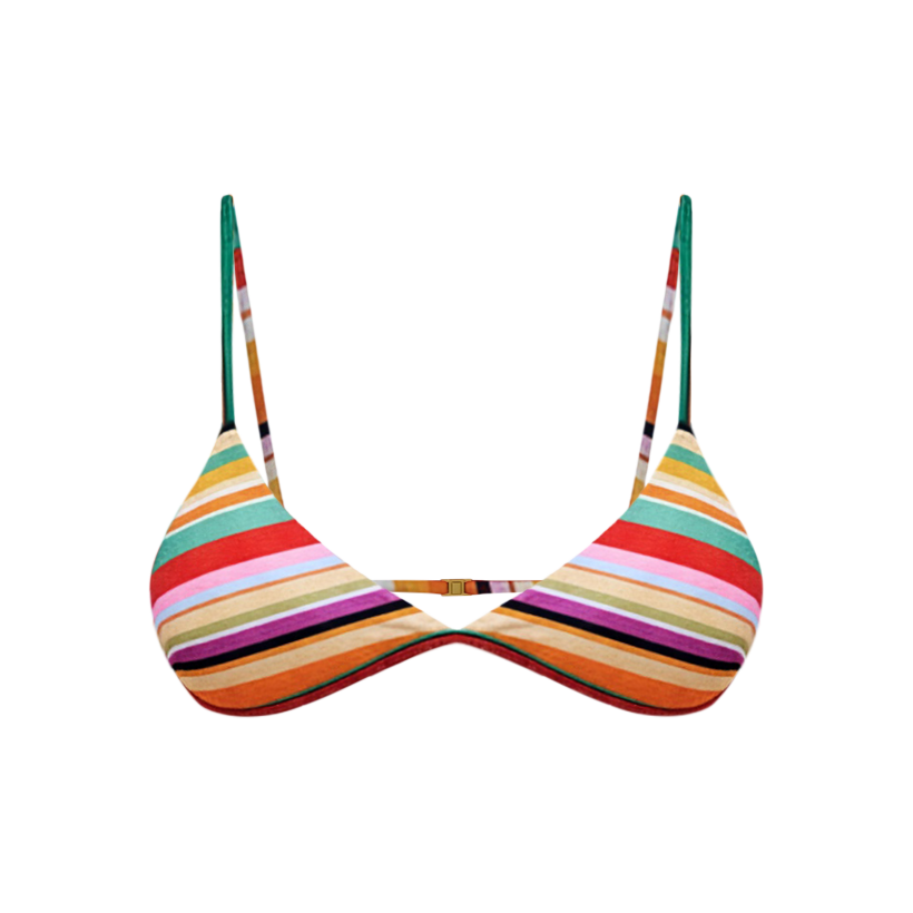 Elevated Triangle Top - Viva Stripe