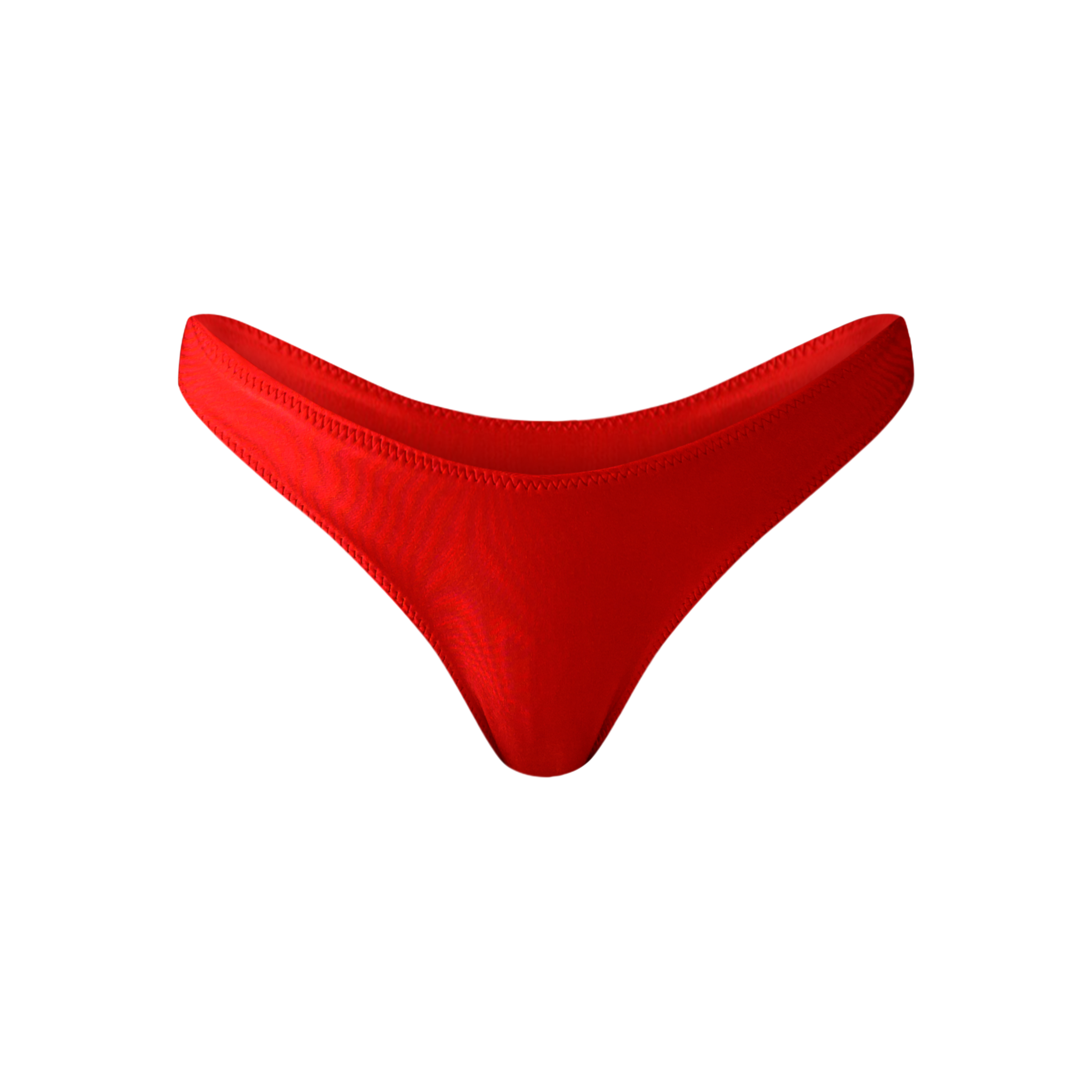 Classic High Cut Bottom - Spicy Red