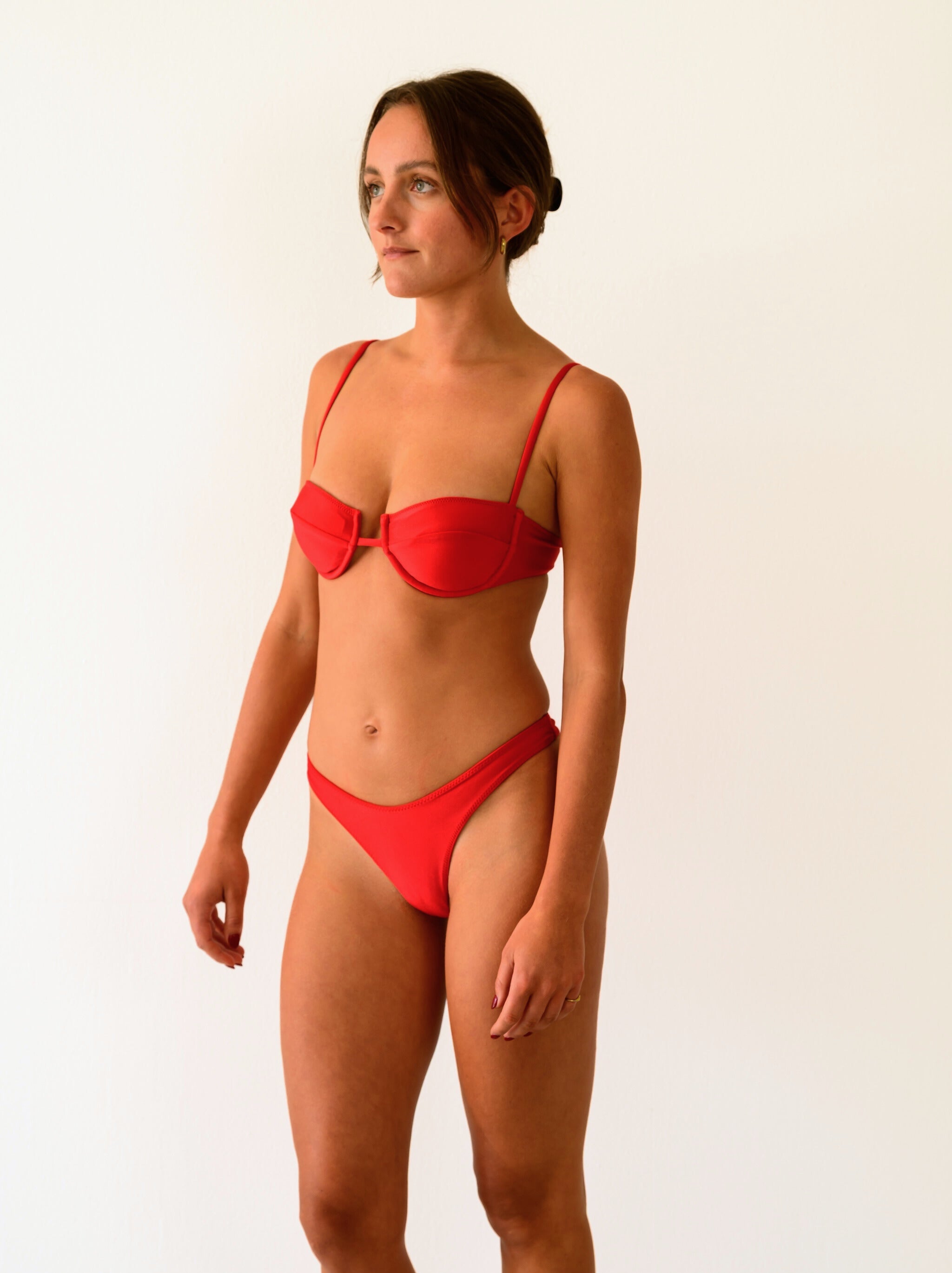 Classic High Cut Bottom - Spicy Red